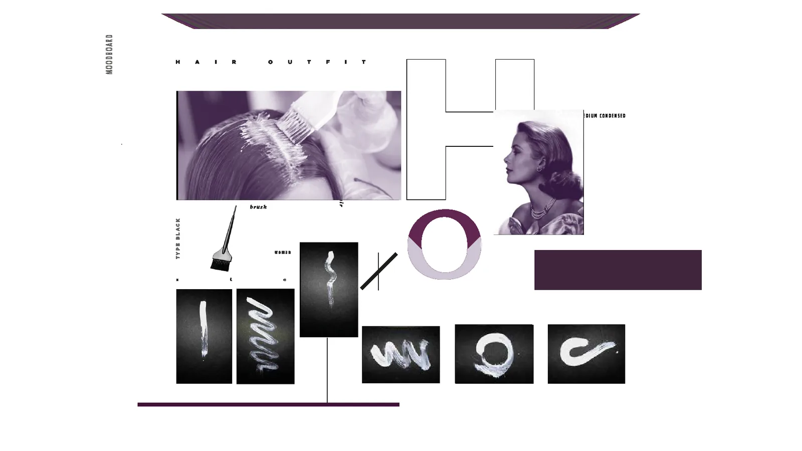 Moodboard, il pennello, il profilo e le pennellate