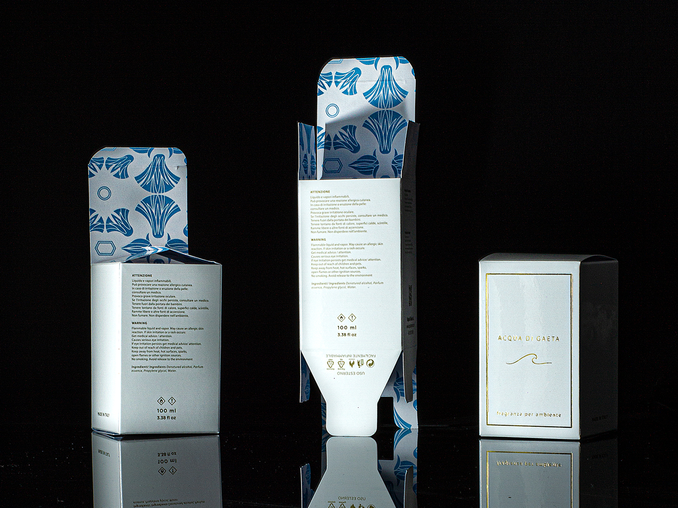 Acqua di Gaeta, packaging design, cover